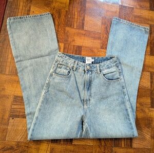 Princess Polly Light Wash Blue Jeans High Rise Mom Jean Women's Size 4